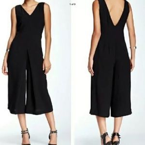 Pleated ROMEO JULIET COUTURE Crop Jumpsuit Dress